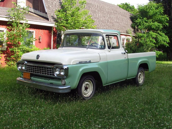  1958 Ford F100 out to pasture -pinterest