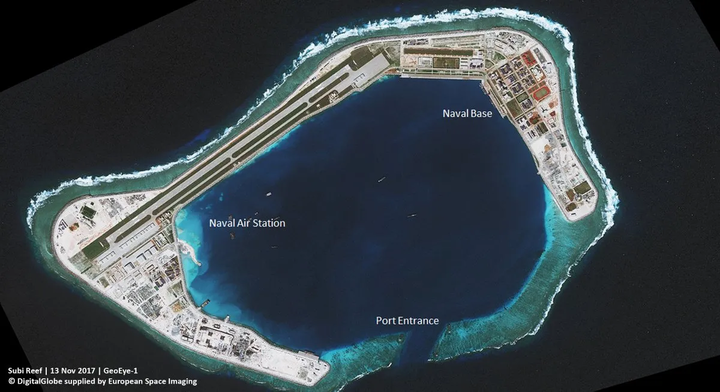 Chinese base on Subi Reef will soon surender to sea level rise -asia.liveuamap.com