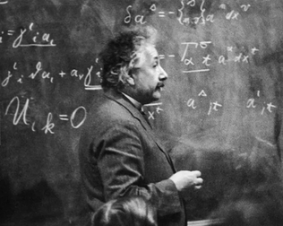 Einstein doodling