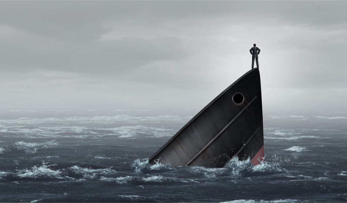 Sinking Down -Shutterstock
